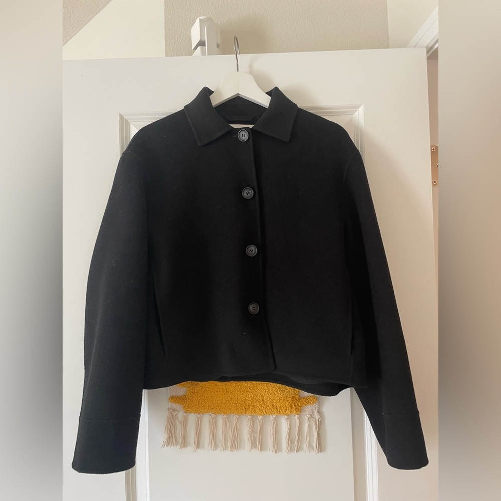 COS cropped boxy wool jacket